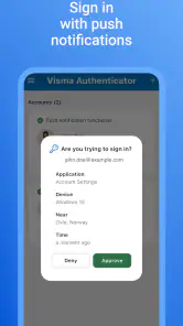 Visma Authenticator screenshot
