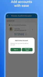 Visma Authenticator screenshot