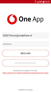 Vodafone One App screenshot