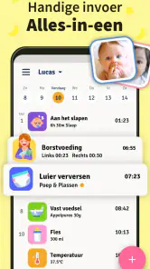 Voeding & Borstvoeding Tracker screenshot