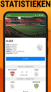 Voetbal Uitslagen Eredivisie screenshot