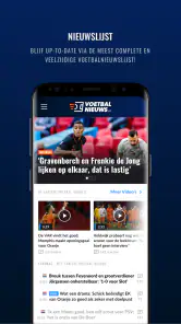 Voetbalnieuws screenshot