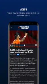 Voetbalnieuws screenshot