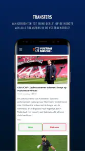 Voetbalnieuws screenshot