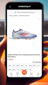 Voetbalshop screenshot