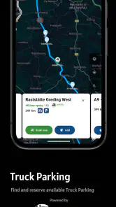 Vrachtwagen navigatie CargoT screenshot
