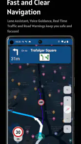 Vrachtwagen navigatie CargoT screenshot