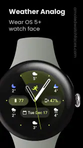 Weather Analog: Watch face screenshot