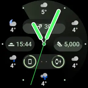 Weather Analog: Watch face screenshot
