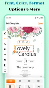 Wedding Invitation Maker App screenshot