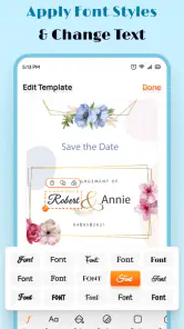 Wedding Invitation Maker App screenshot