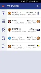 Wedstrijdzaken screenshot
