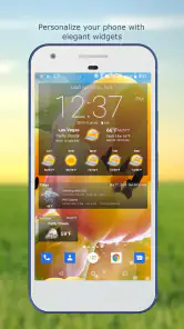 Weer & klok Widget screenshot