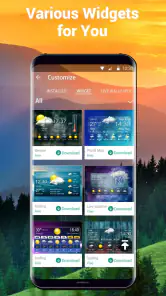 Weersverwachting widget screenshot
