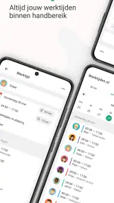 Werktijden screenshot