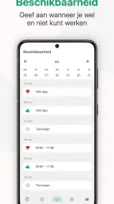 Werktijden screenshot