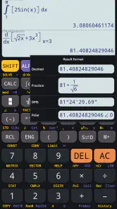 Wetenschappelijke rekenmachine screenshot