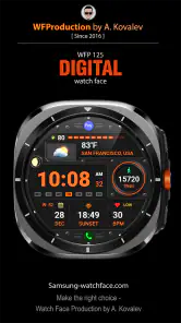WFP 125 Digital watch face screenshot