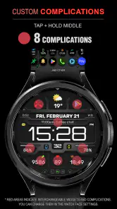 WFP 132 Digital watch face screenshot