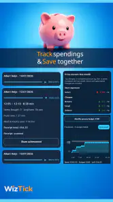 WizTick Grocery List & Budget screenshot