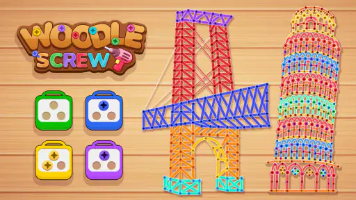 Woodle Screw: Moeren en bouten screenshot