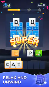 Word Solitaire-Unscramble Puz screenshot