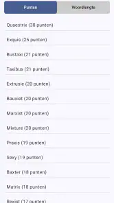 WordFeud Helper - vind woorden screenshot