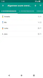 Yatzy Score Kaart screenshot