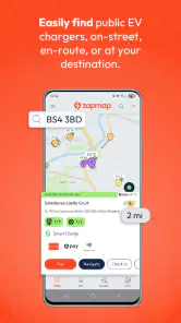 Zapmap: EV charging points map screenshot