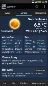 Zeeweer - Maritieme app screenshot