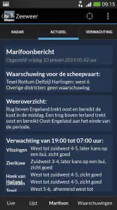 Zeeweer - Maritieme app screenshot