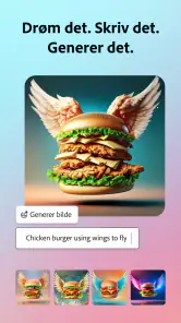 Adobe Express: AI-bilde, video screenshot