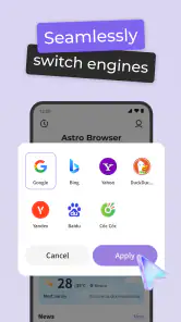 Astro Browser screenshot