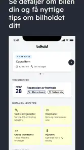 Bilhold screenshot