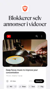 Brave nettleser og søkemotor screenshot