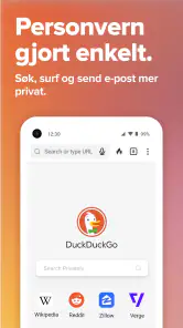 DuckDuckGo Browser, Search, AI screenshot