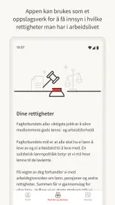 Fagforbundet medlem screenshot