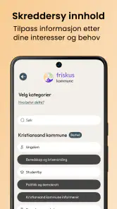 Friskus kommune screenshot