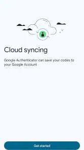Google Autentisering screenshot