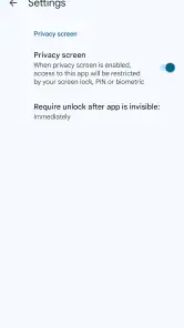 Google Autentisering screenshot