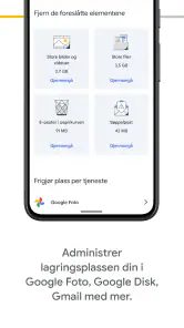 Google One screenshot