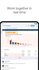 Google Regneark screenshot