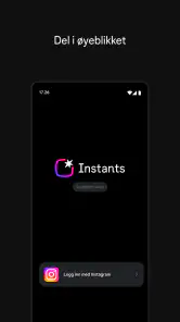 Instants, en Instagram-app screenshot