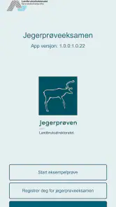 Jegerprøveeksamen screenshot