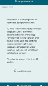 Jegerprøveeksamen screenshot