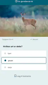 Jegerprøveeksamen screenshot