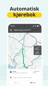 Kjørebok fra Driversnote screenshot
