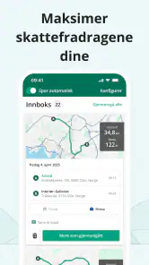 Kjørebok fra Driversnote screenshot