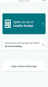 Kvoteappen screenshot
