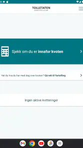 Kvoteappen screenshot